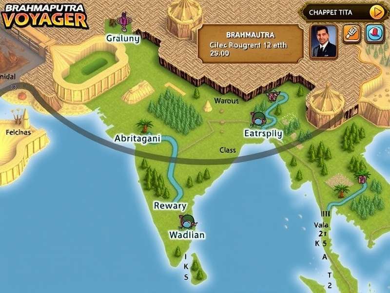 Brahmaputra River Map in Game